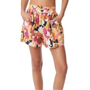 Circus NY by Sam Edelman Geo Print Cotton Shorts Floral Collage size Small